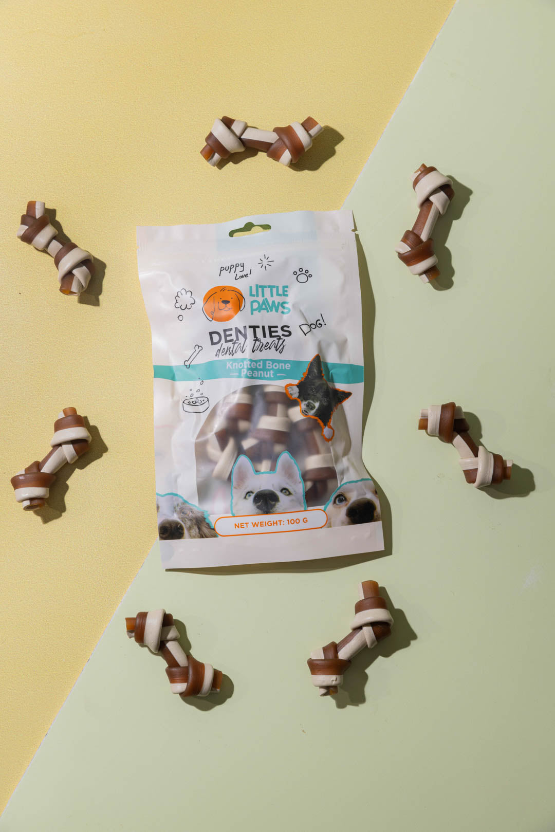 Denties - Knotted Bone Peanut